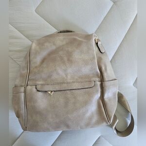 NWT Beige Leather Backpack‎